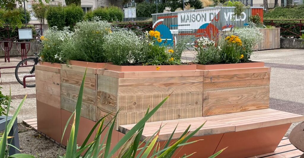 Purpl Solutions - Mobilier urbain modulaire - projet Sceaux